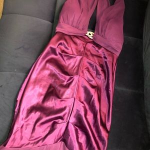 Burgundy dress